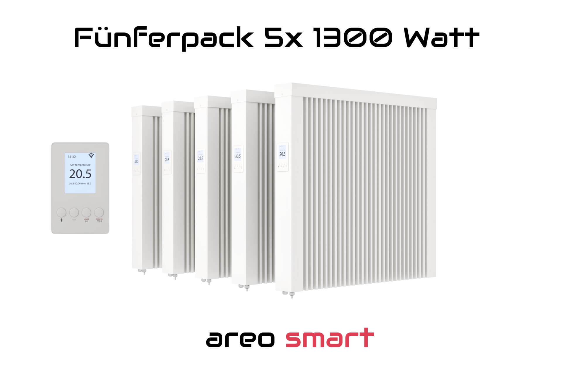 Paketset areo smart 2.0 5x1300W