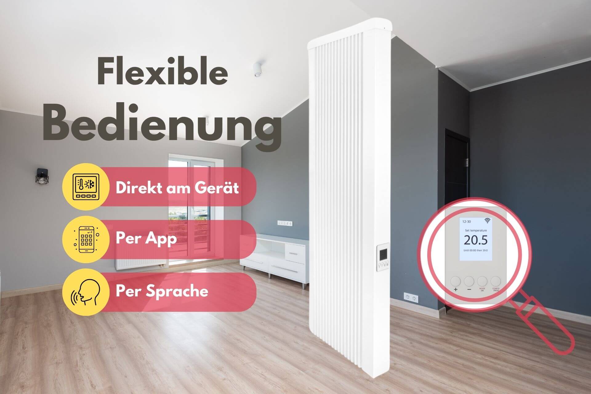 areo smart up Flexible Bedienung