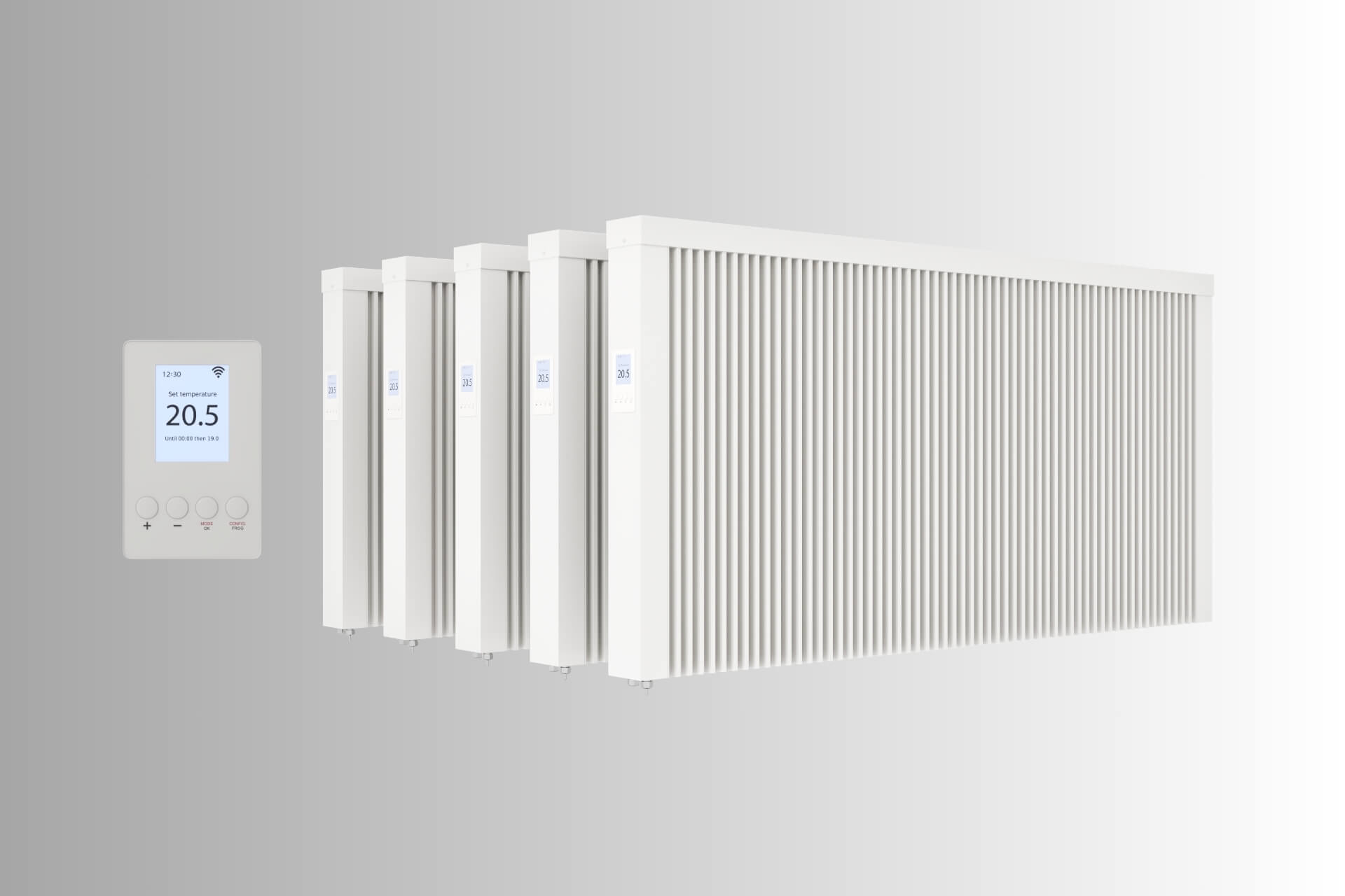 Paketset areo smart 2.0 5x2600W grau