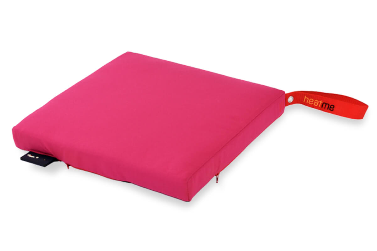 Heizkissen ohne Kabel Sitzkissen Heatme classic infrarot pink