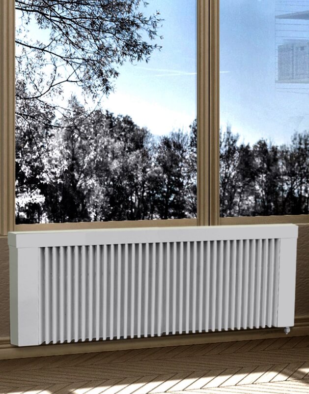 Flächenspeicherheizung Technotherm TT-KS weiß 1600 Watt niedrige Elektroheizung unter Fenster