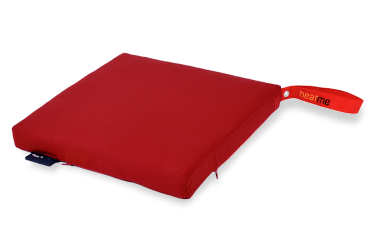 Heizkissen ohne Kabel Sitzkissen Heatme classic infrarot rot
