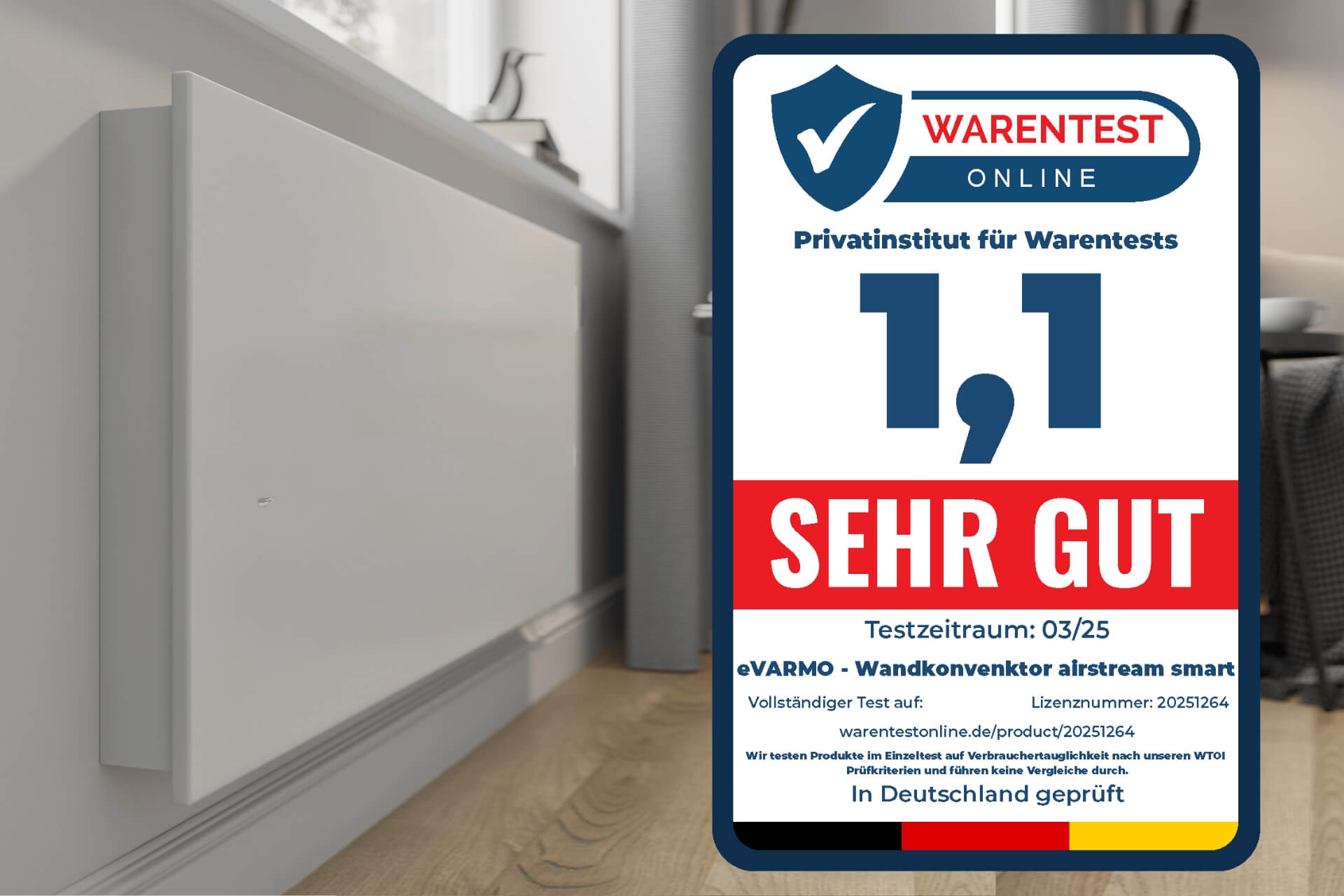 airstream smart Warentest Online Siegel