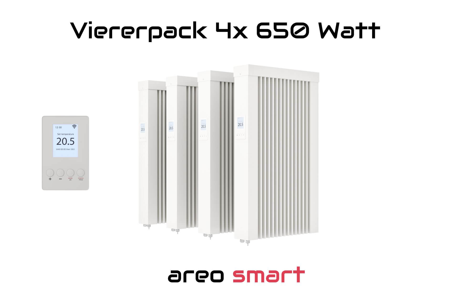 Paketset areo smart 2.0 4x650W