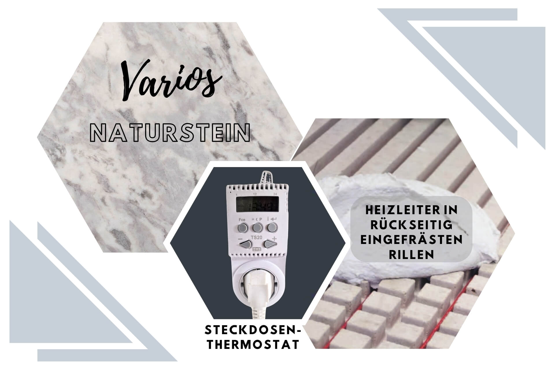 Natursteinheizung eVARMO stono basic Varios Infrarotheizung