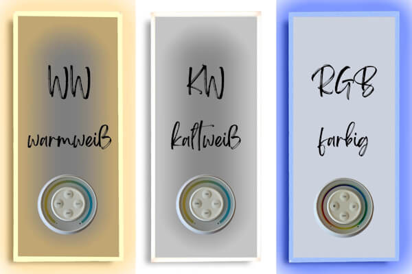 LED-Leuchtrahmen kaltweiß, warmweiß, bunt für Infraroheizung Elektroheizung