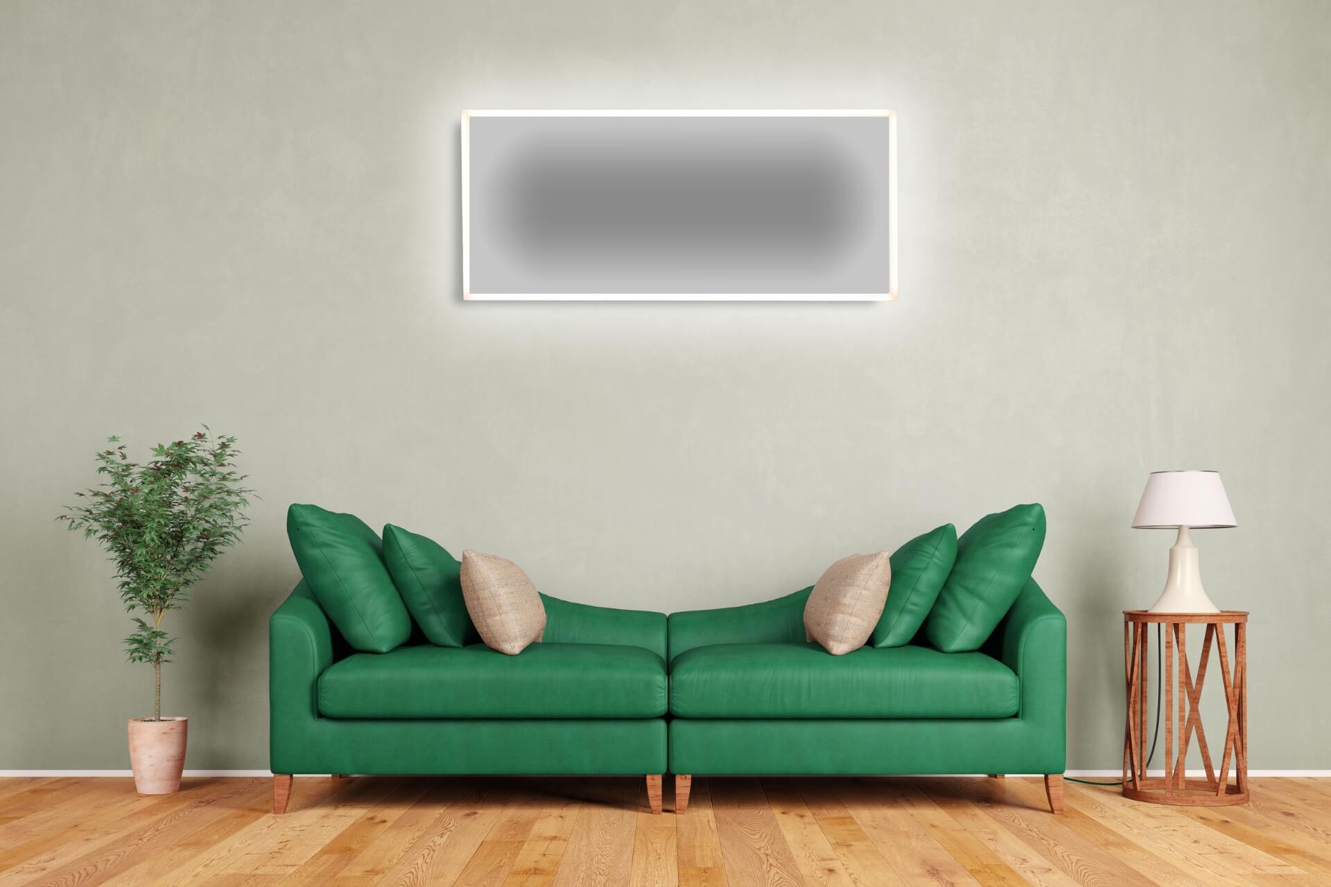LED-Leuchtrahmen kaltweiß für Infraroheizung Elektroheizung