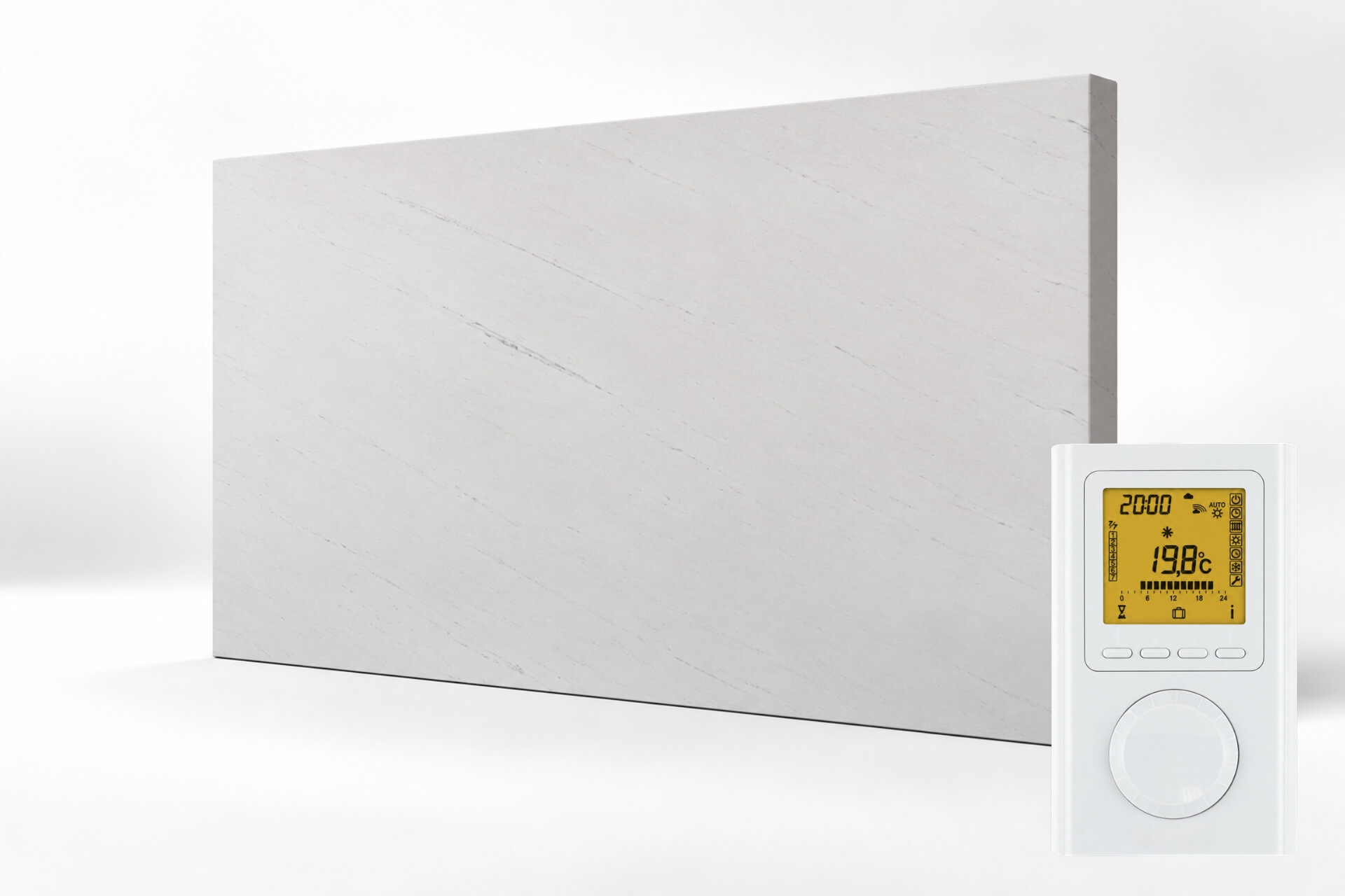 Infrarot Natursteinheizung "stono RF" mit Funkthermostat - Prinos