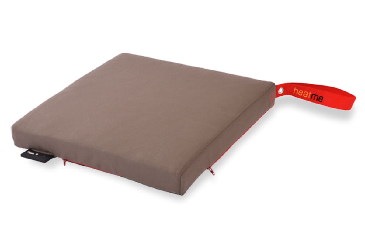 Heizkissen ohne Kabel Sitzkissen Heatme classic infrarot taupe