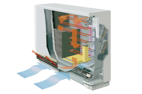 Nachtspeicherheizung: schematischer Aufbau Elektrospeicherheizung