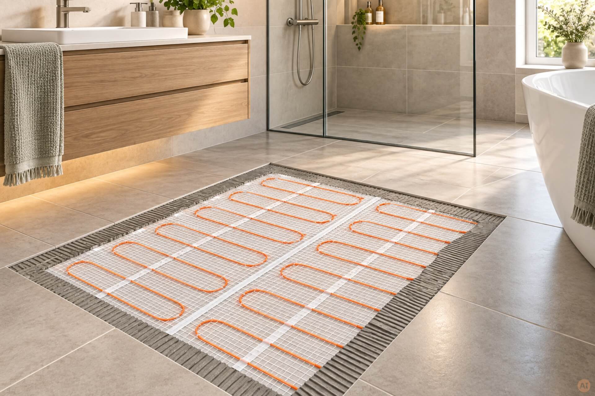 Fußbodenheizung FBH pro FIT3F - Dünnbettheizmatte Komplett-Set inkl. FIT3F Regler + Fühler