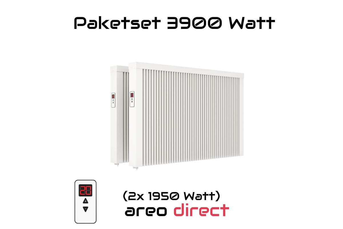 Paketset areo direct 3900 W Flächenspeicherheizung