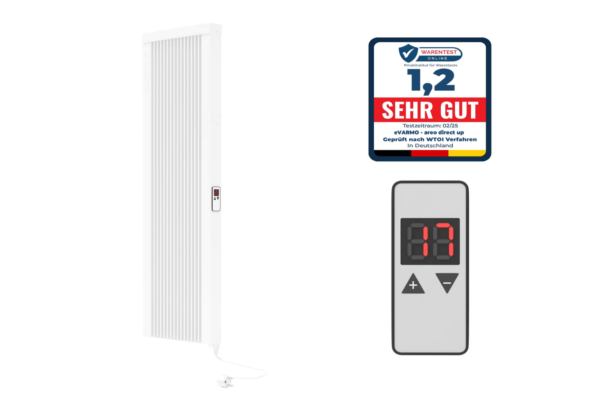 Flächenspeicherheizung hoch "areo direct up 2.0" Elektroheizung