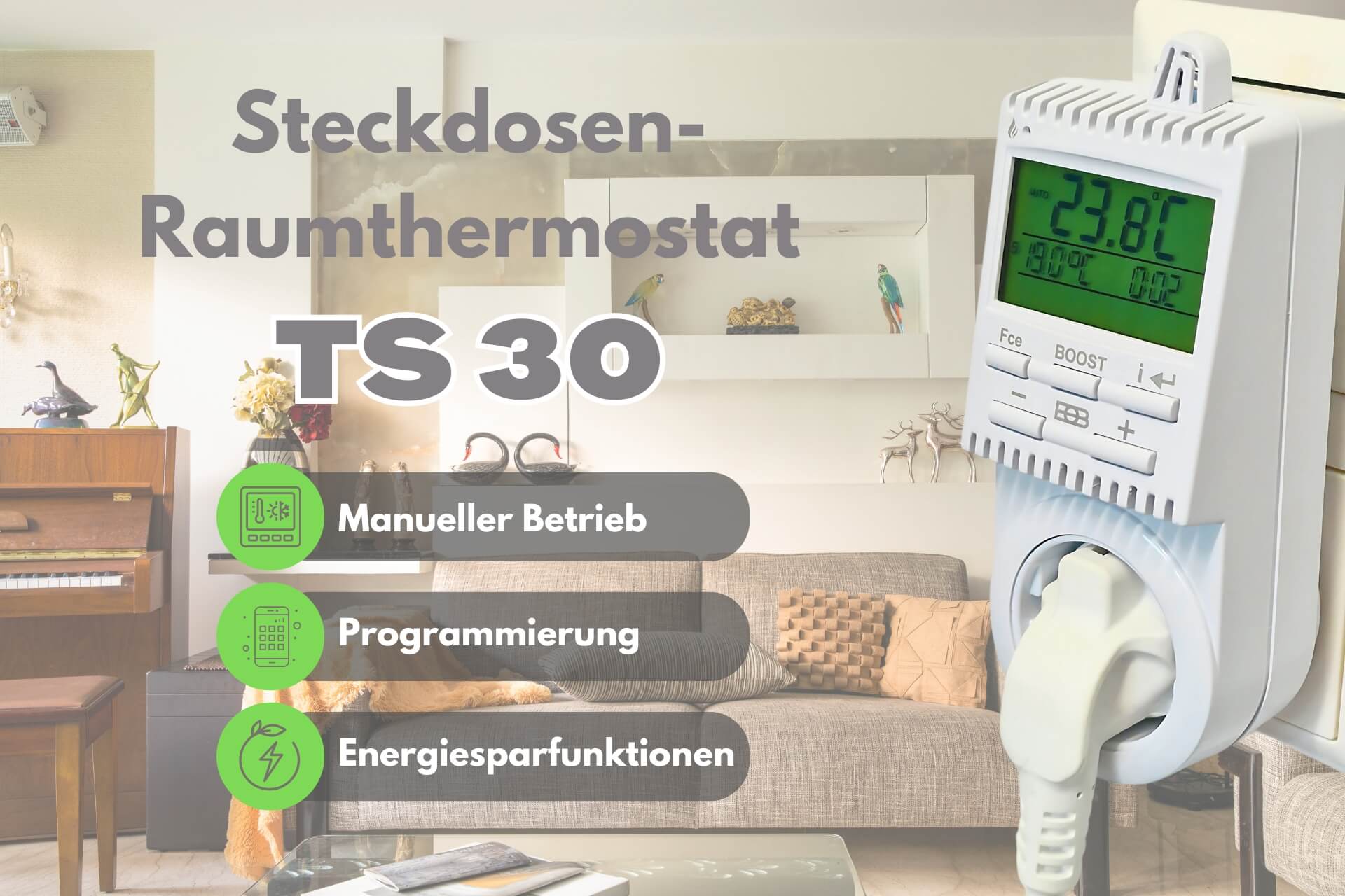 Infrarotheizung eVARMO suna basic Elektroheizung: Thermostat Vorteile