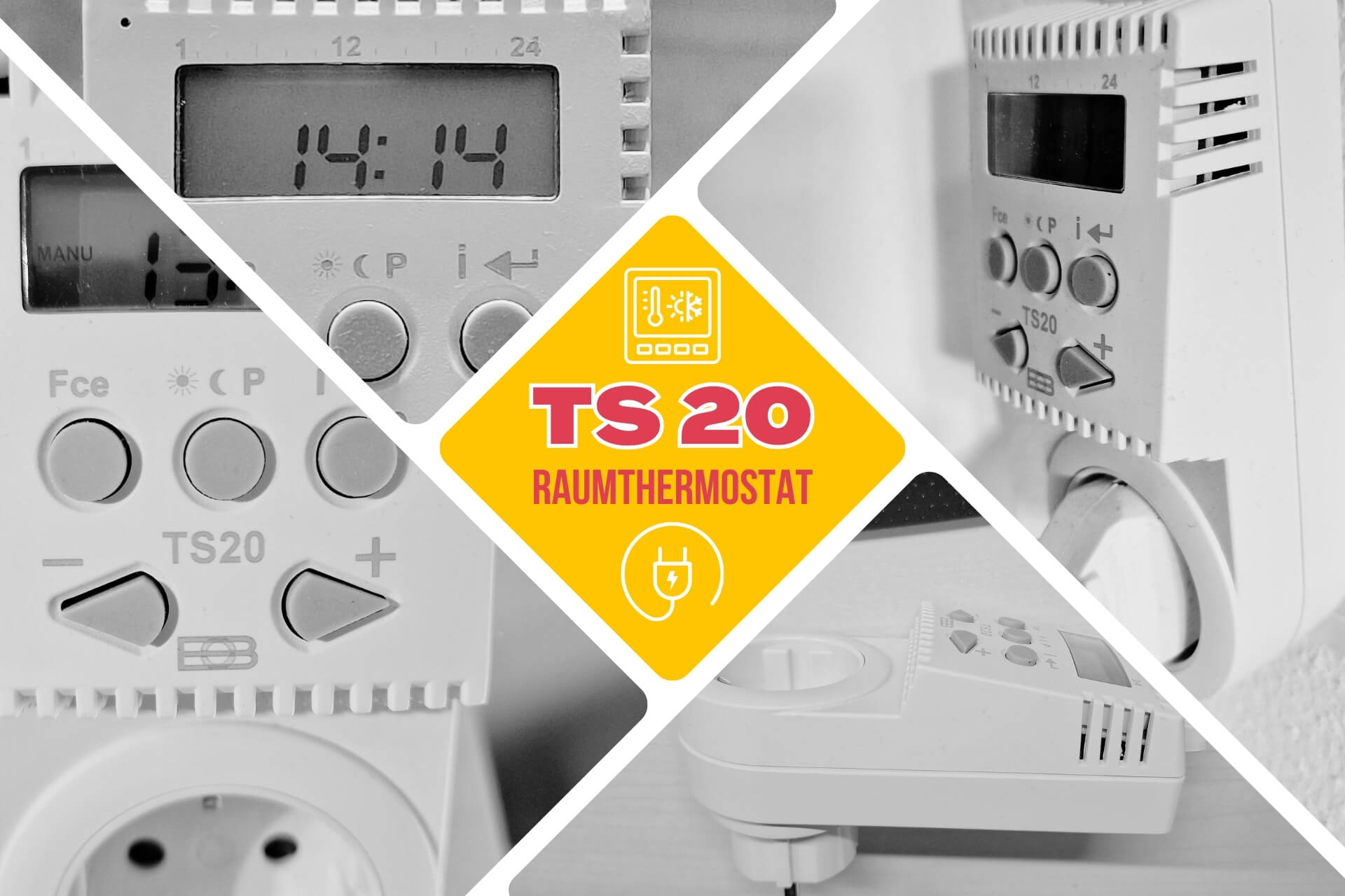 Infrarotheizung eVARMO suna basic Elektroheizung: Thermostat