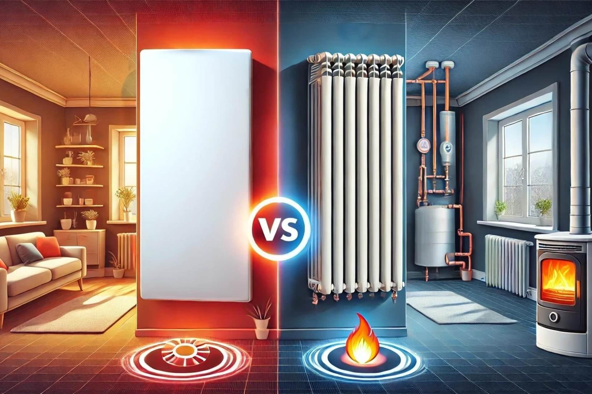Gasbrennwerttherme vs. Infrarotheizung