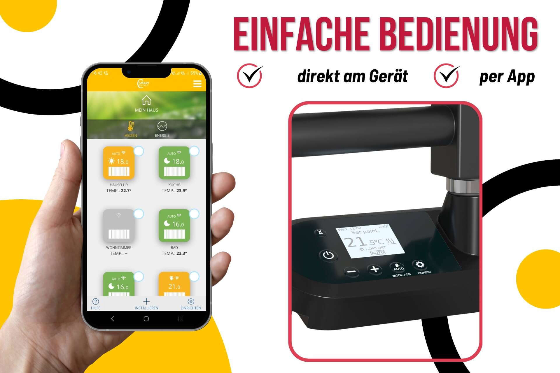 Hatro smart Einfache Bedienung