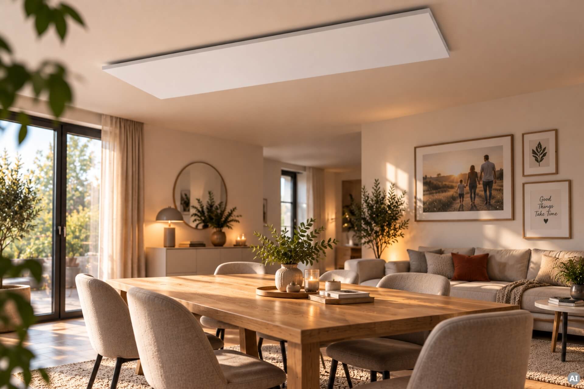 Infrarotheizung ISP-Wi weiß (600mm Höhe) mit Funkempfänger und Funkthermostat