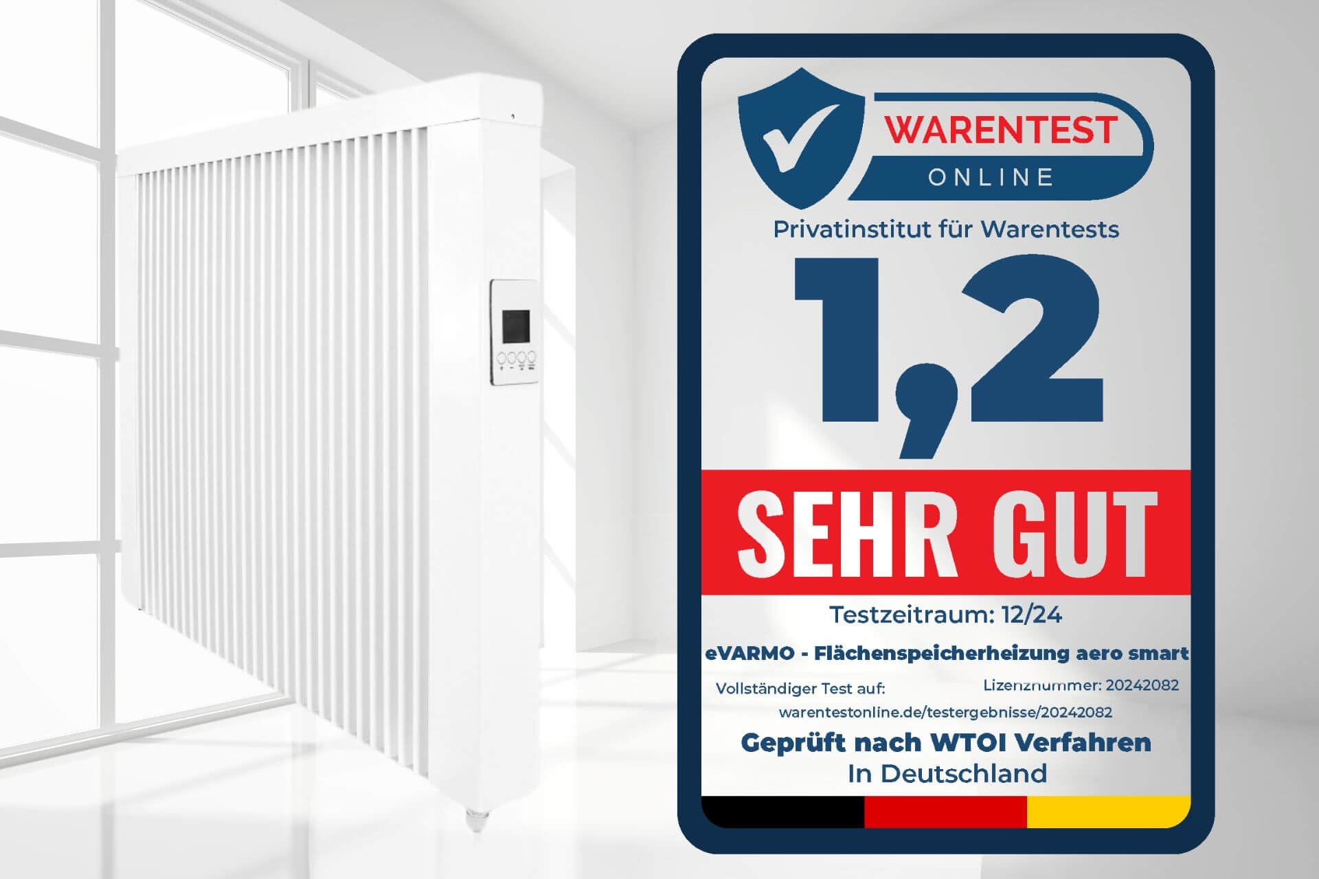 Flächenspeicherheizung areo smart