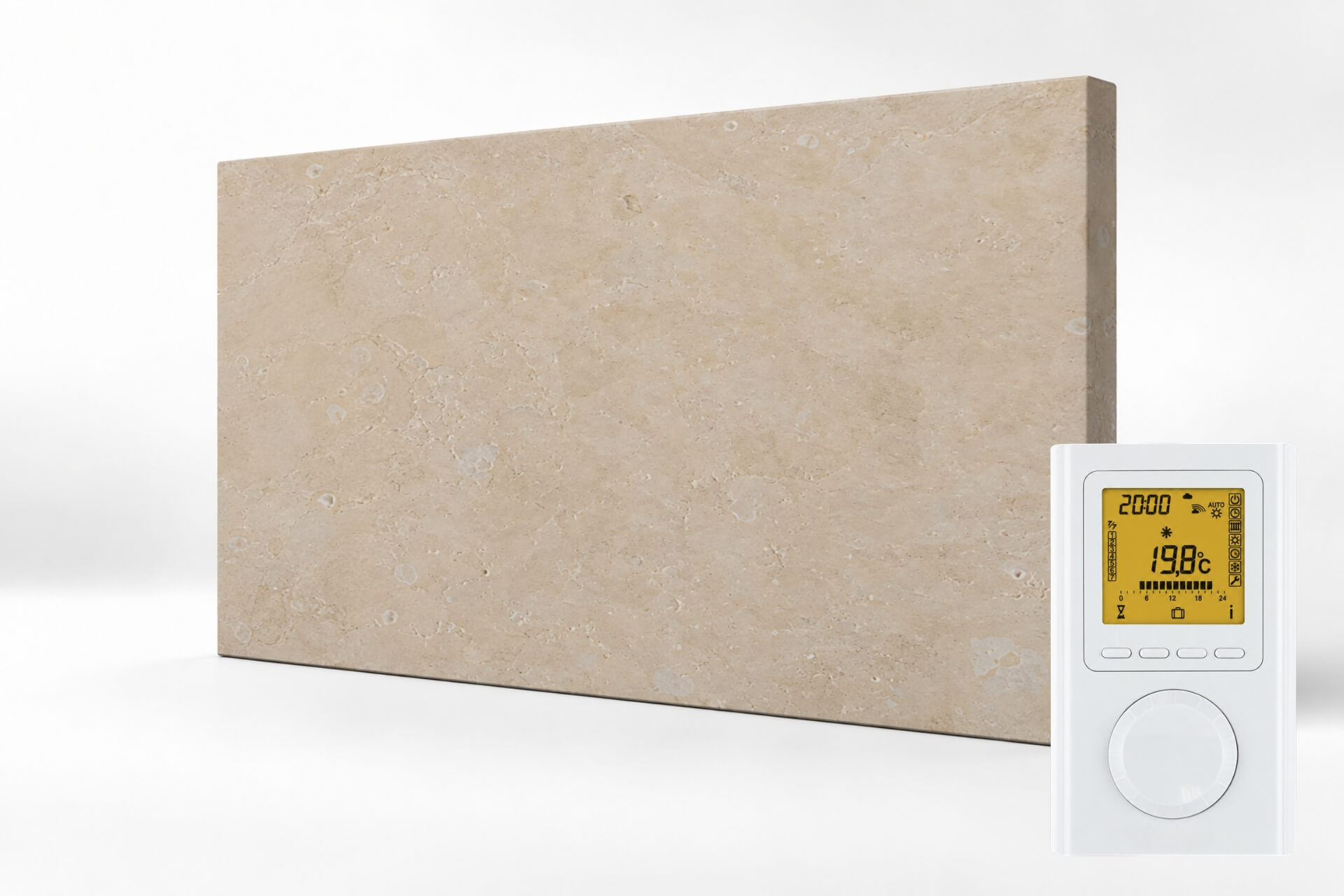 Infrarot Natursteinheizung "stono RF" mit Funkthermostat - Sylvia