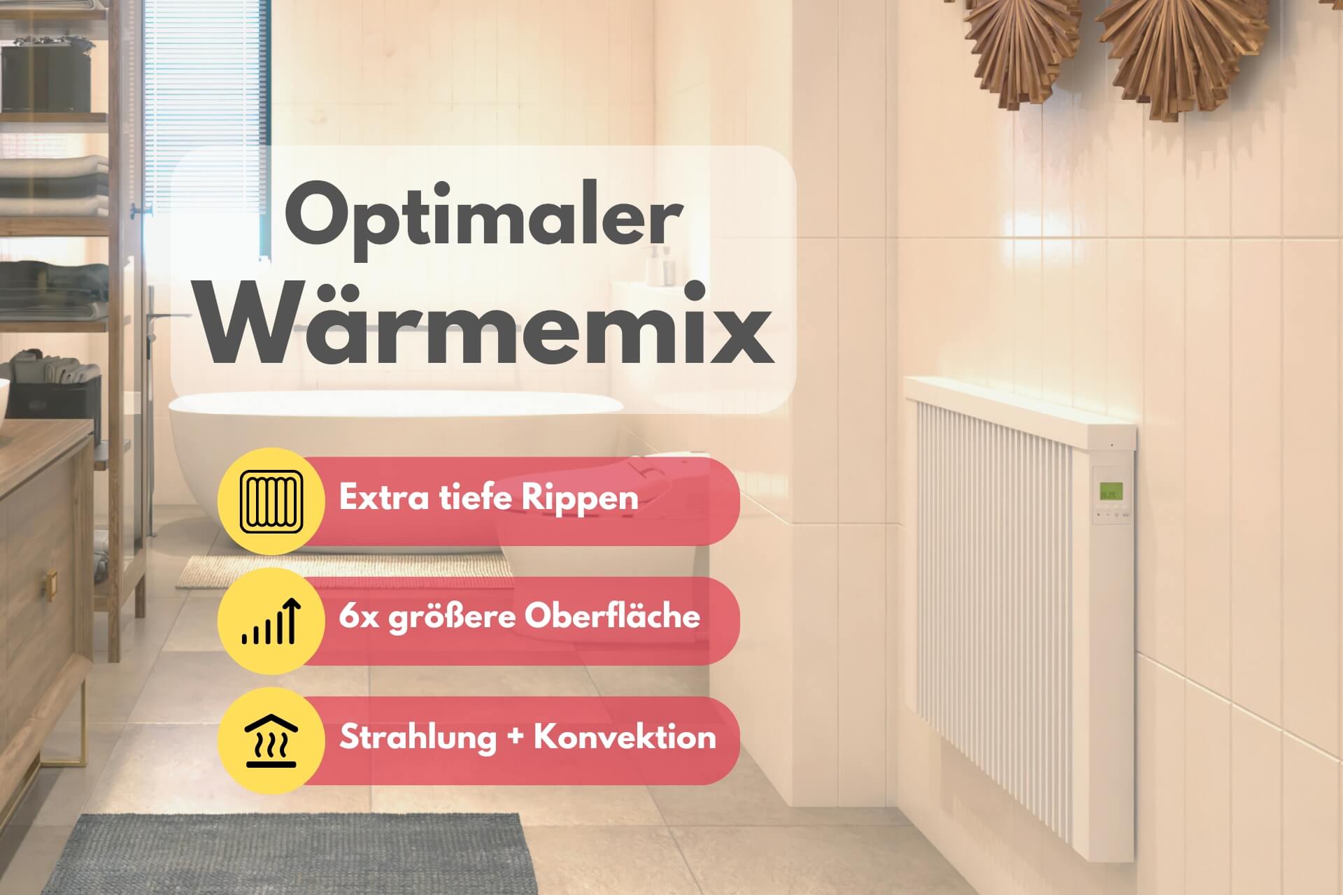 Flächenspeicherheizung eVARMO areo bano up Elektroheizung: Optimaler Wärmemix