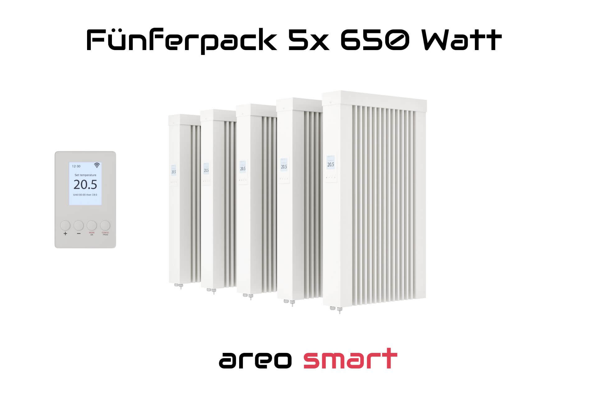 Paketset areo smart 2.0 5x650W