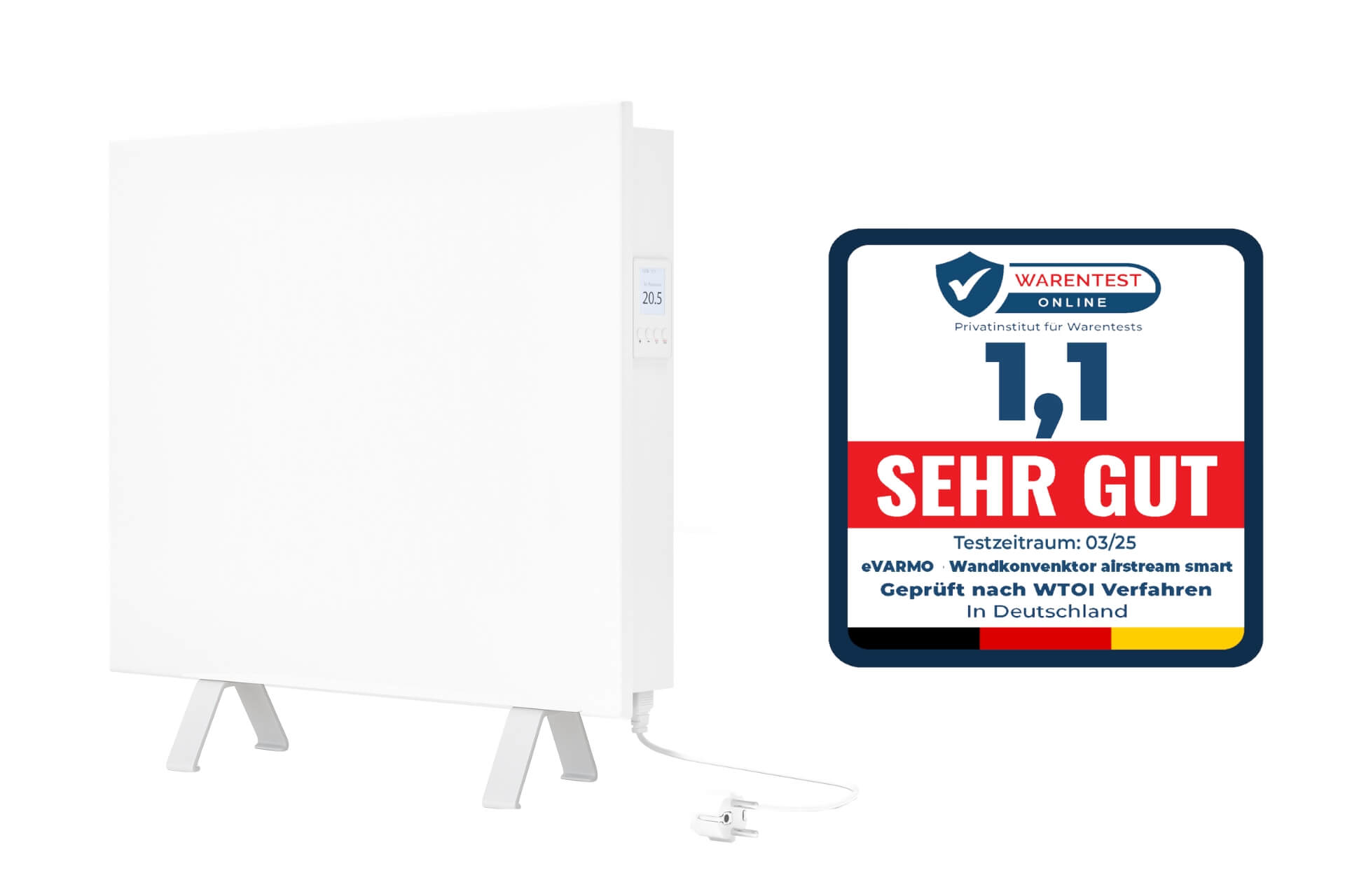 mobiler airstream smart Warentest Online Siegel