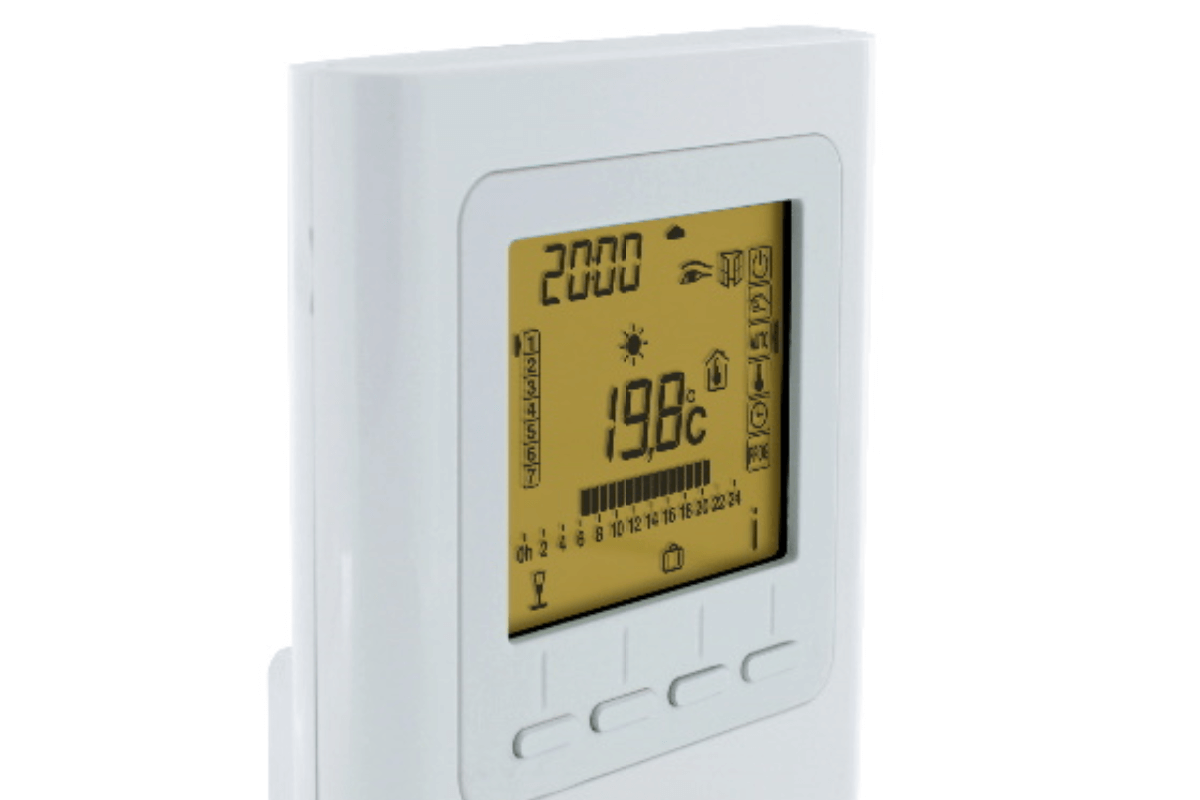 Technotherm Funkthermostat TPF-Eco mit großem LCD Display, programmierbar, Funkfrequenz 868MHz