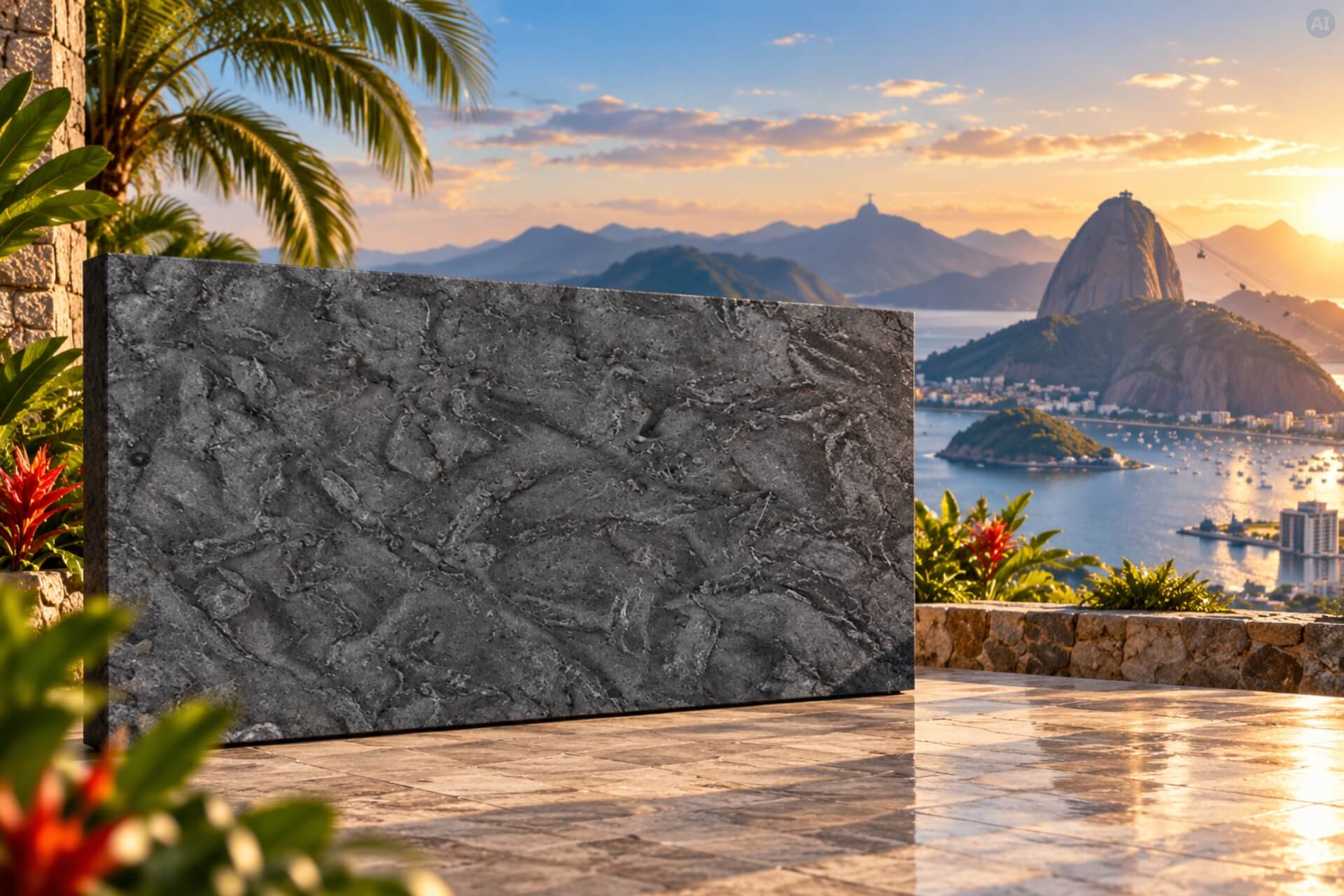 Infrarot Natursteinheizung "stono RF" mit Funkthermostat - Matrix