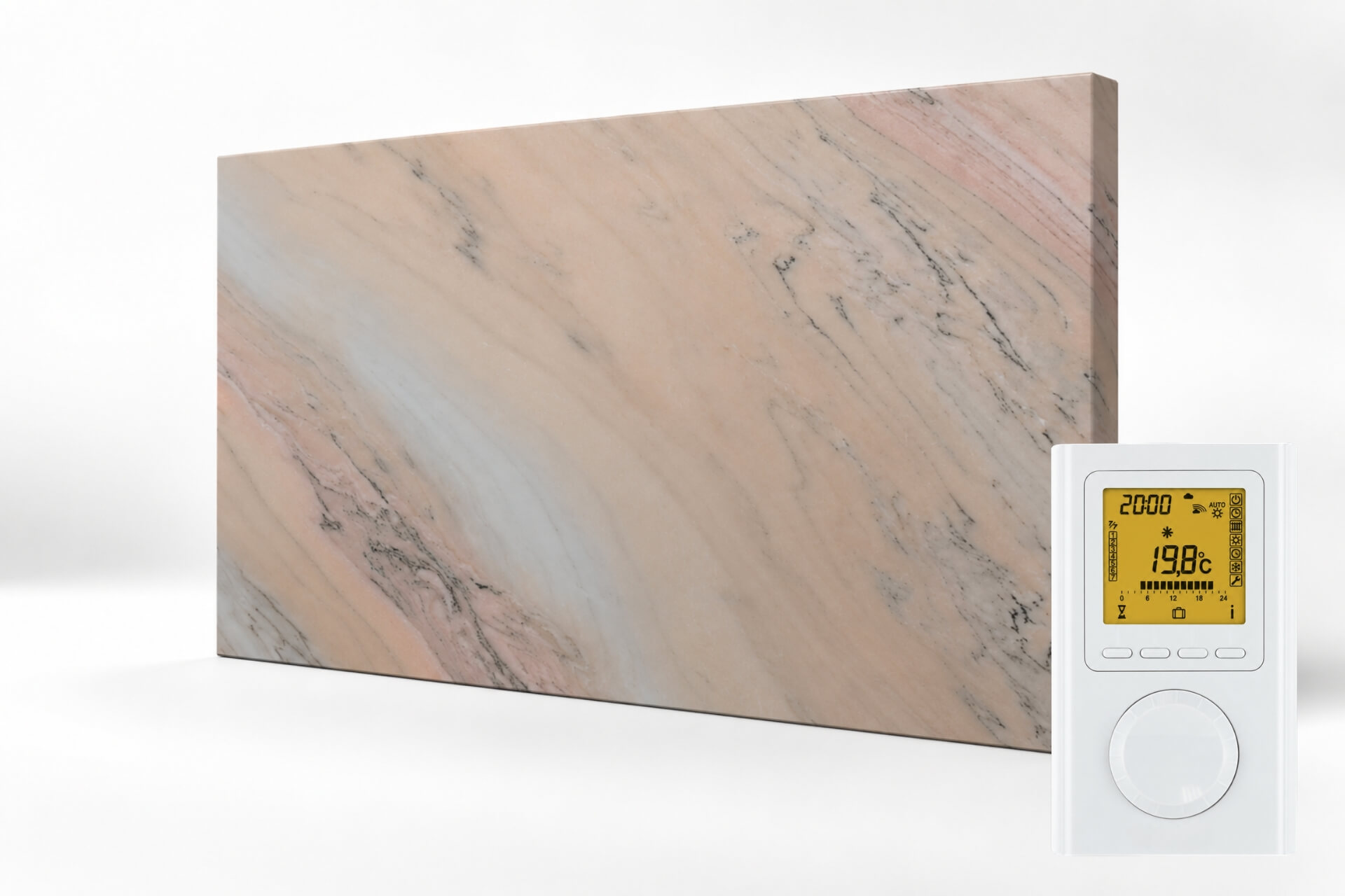 Infrarot Natursteinheizung "stono RF" mit Funkthermostat - Ruschita