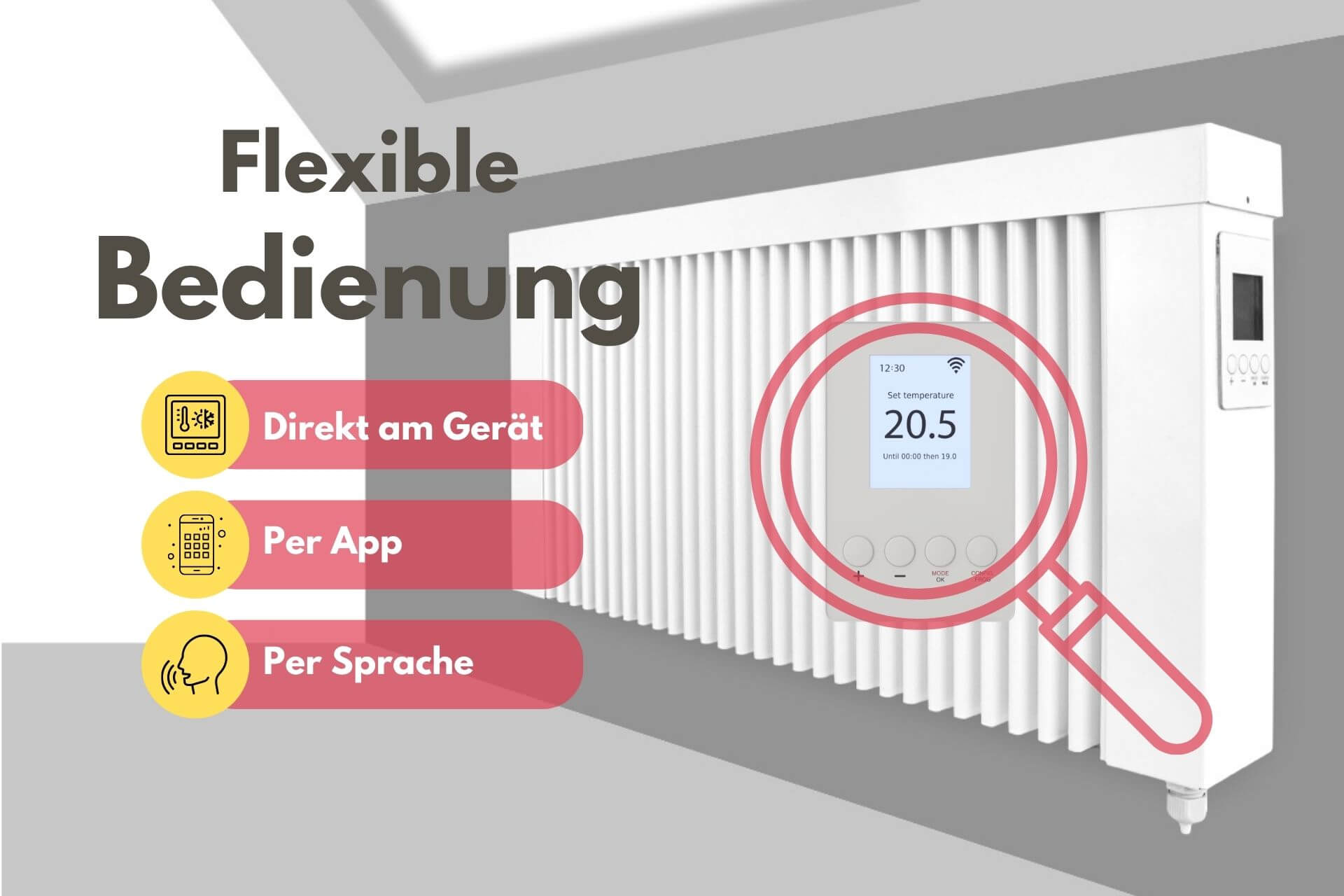 areo smart base Flexible Bedienung