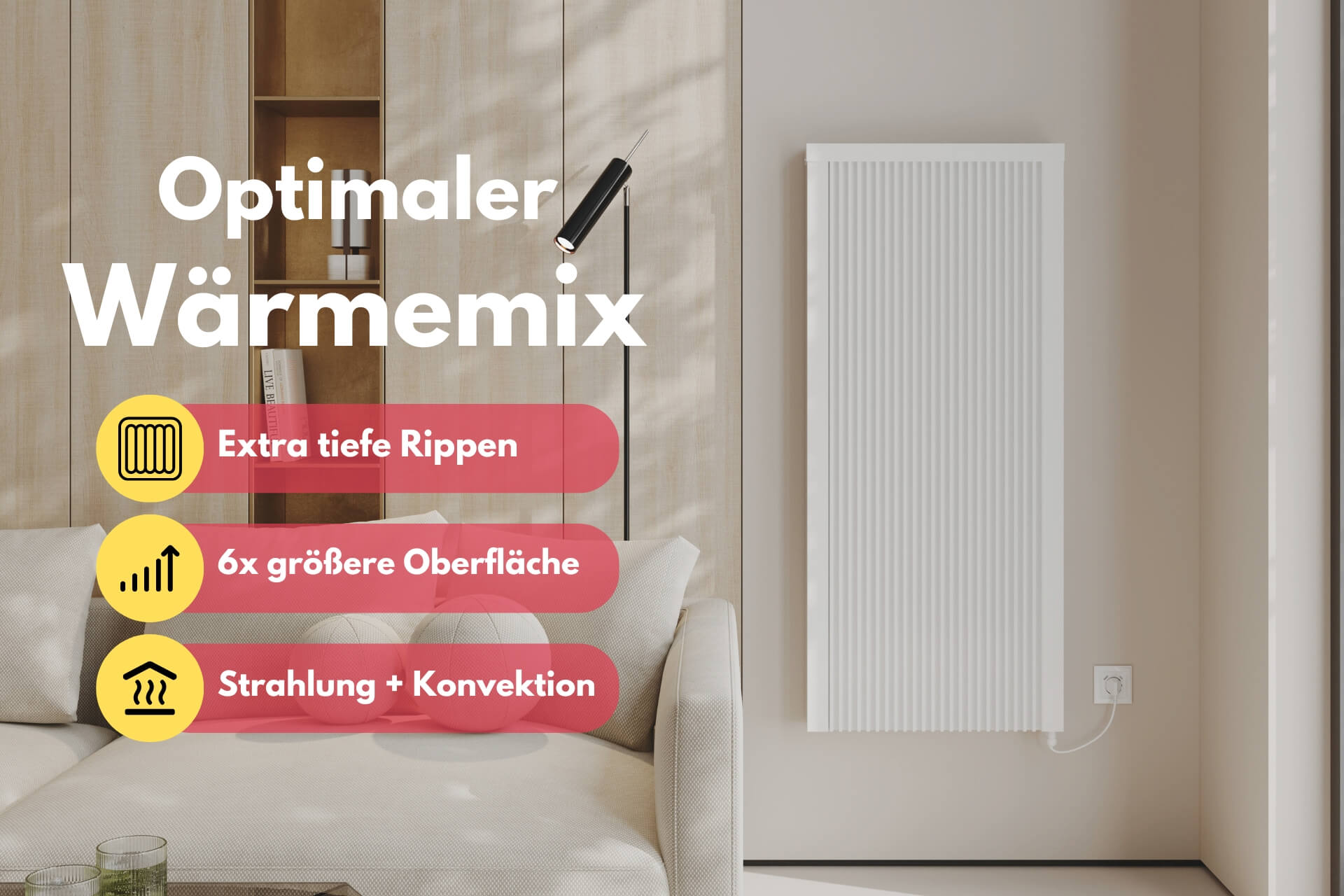 Flächenspeicherheizung eVARMO areo smart up Elektroheizung: Optimaler Wärmemix