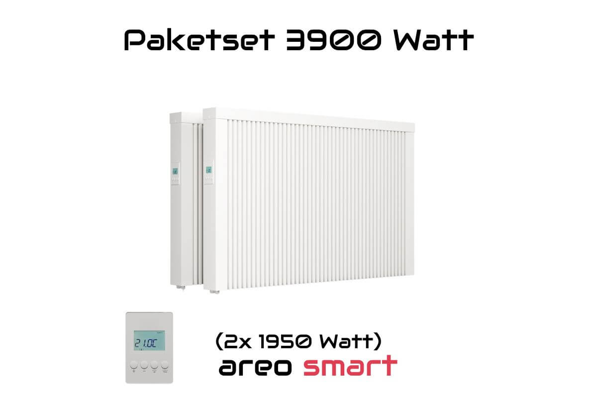 Paketset areo smart 3900 W Flächenspeicherheizung