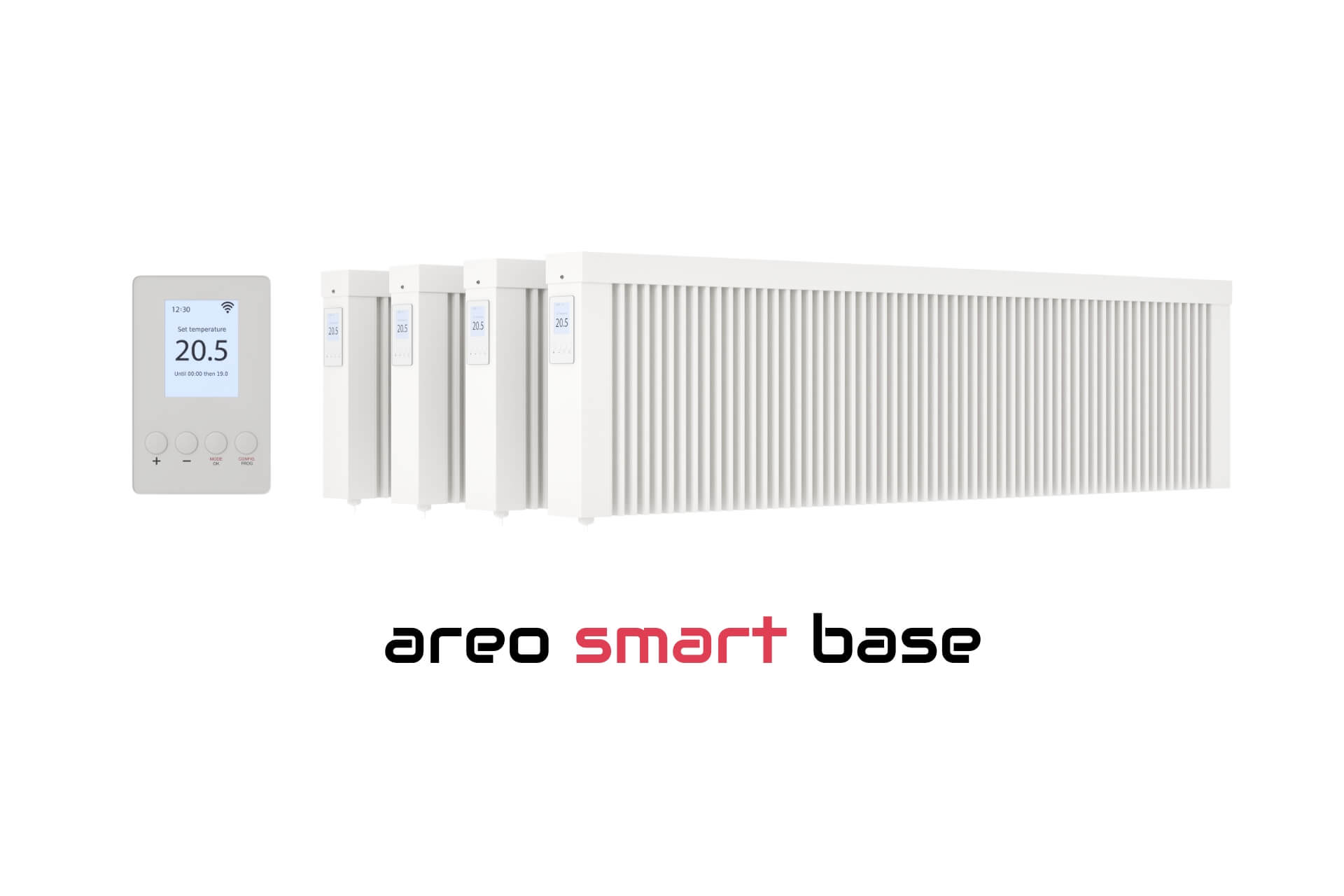 1600 Watt Paketsets niedrige Flächenspeicherheizung "areo smart base" Elektroheizung