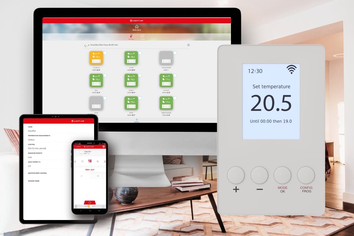 Flächenspeicherheizung Technotherm TT-KS weiß Elektroheizung Steuerung