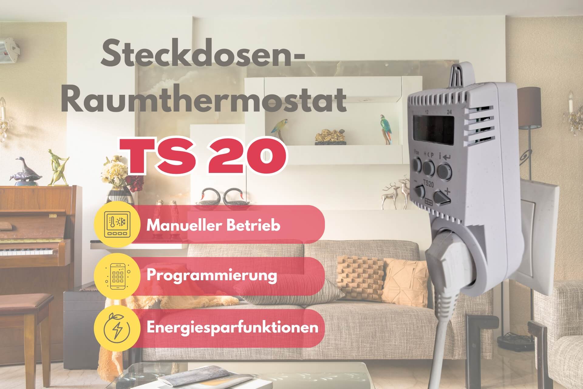 Infrarotheizung eVARMO suna basic Elektroheizung: Thermostat Vorteile