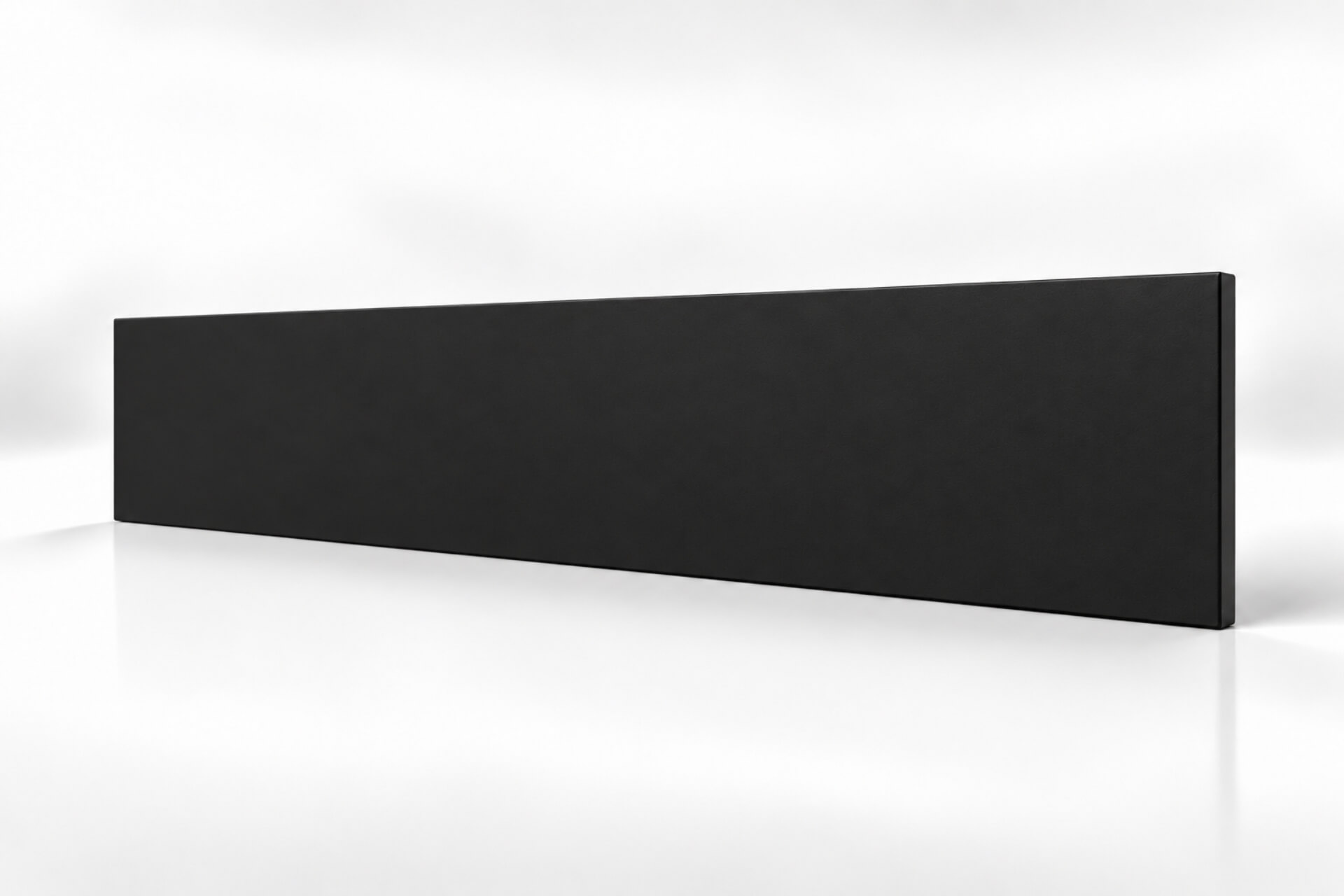 schmale Infrarotheizung ISP-Bi schwarz (400mm Höhe) mit Funkempfänger und Funkthermostat