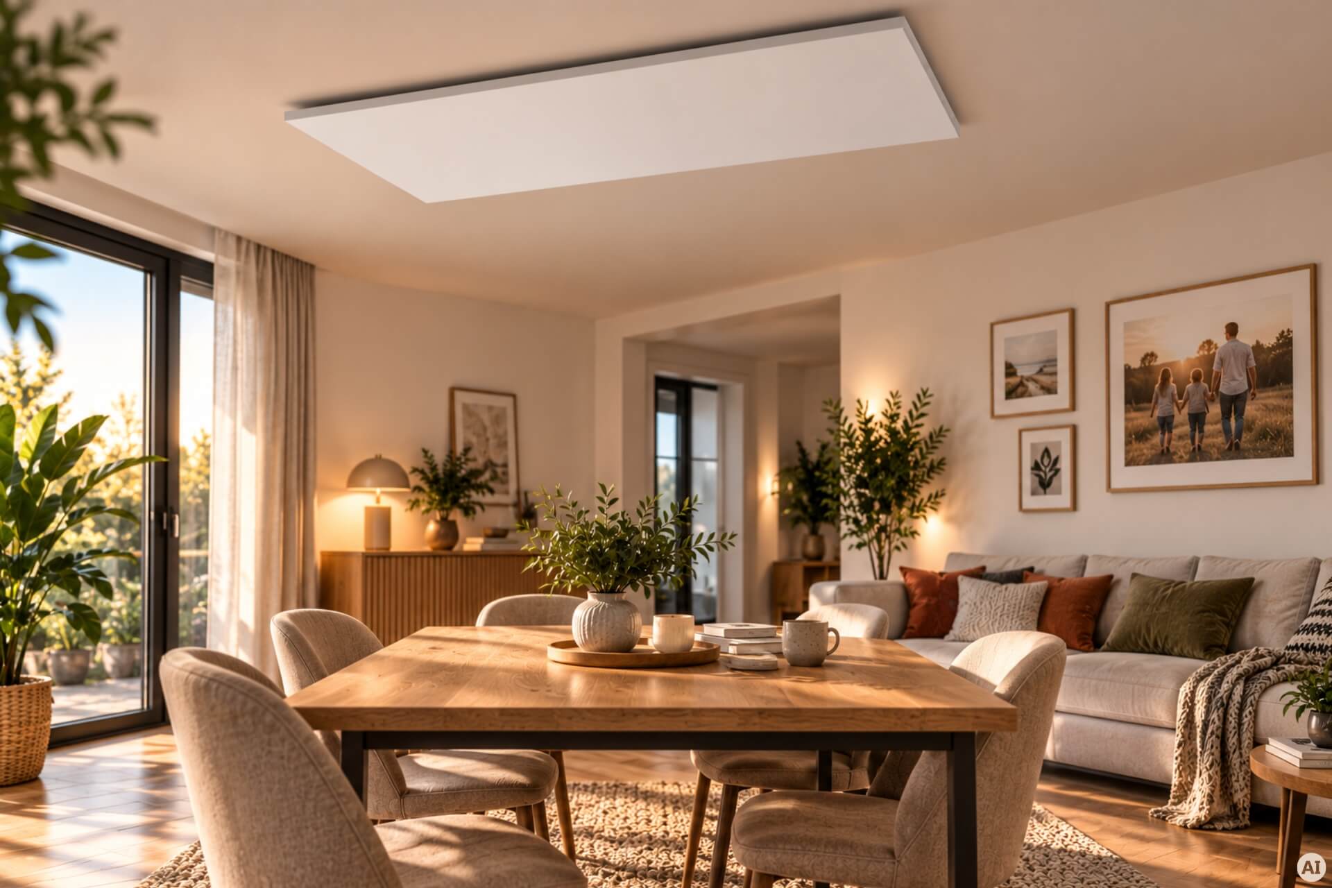 Infrarotheizung ISP-Wi weiß (600mm Höhe) mit Funkempfänger und Funkthermostat
