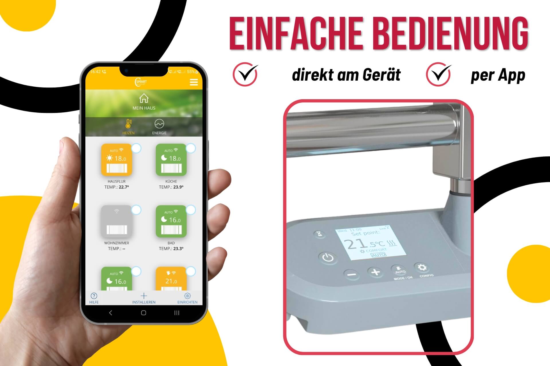 Hatro smart Einfache Bedienung