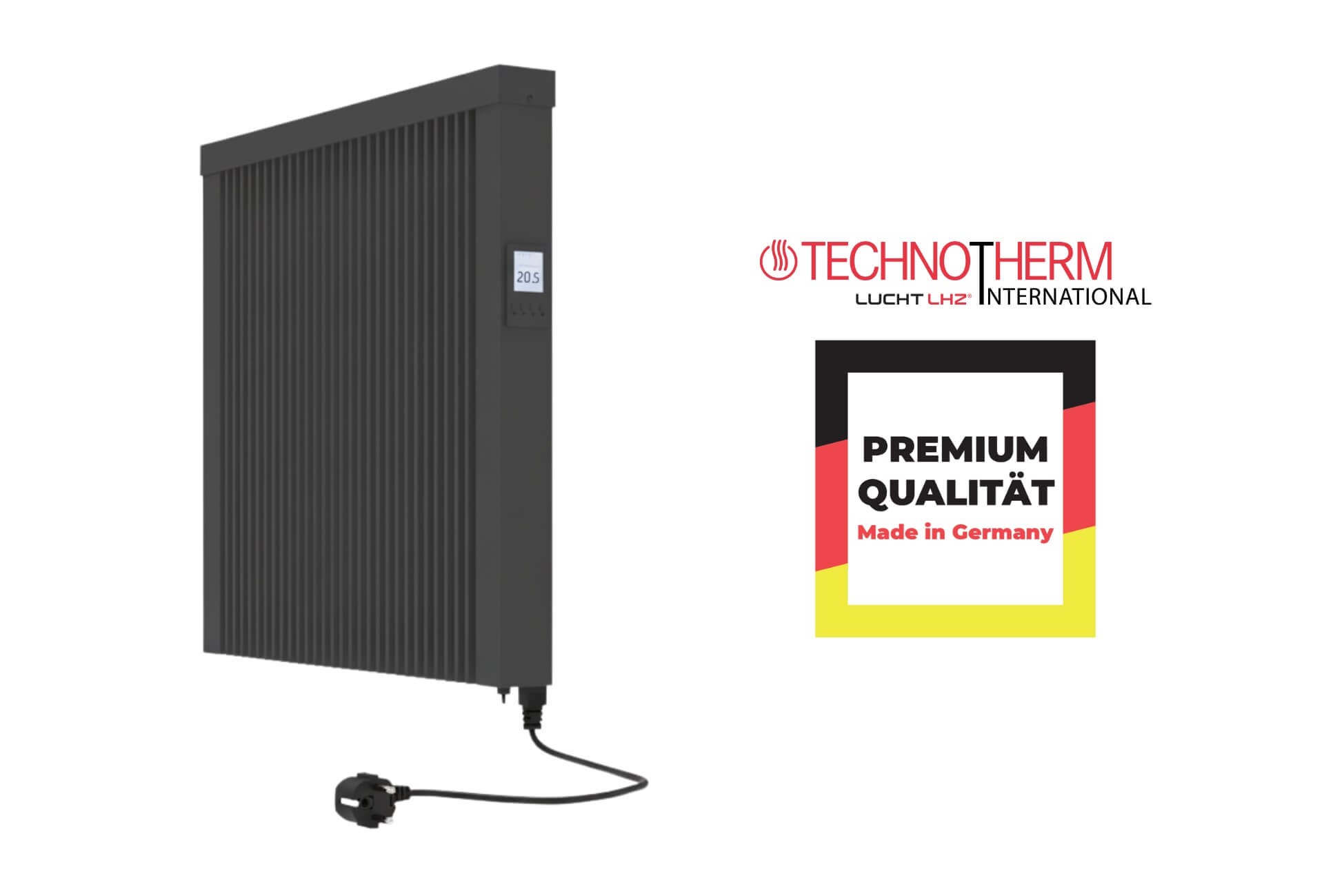Technotherm Flächenspeicherheizung "TT-KS-i DSM" anthrazit Elektroheizung TT-KS anthrazit 1000W