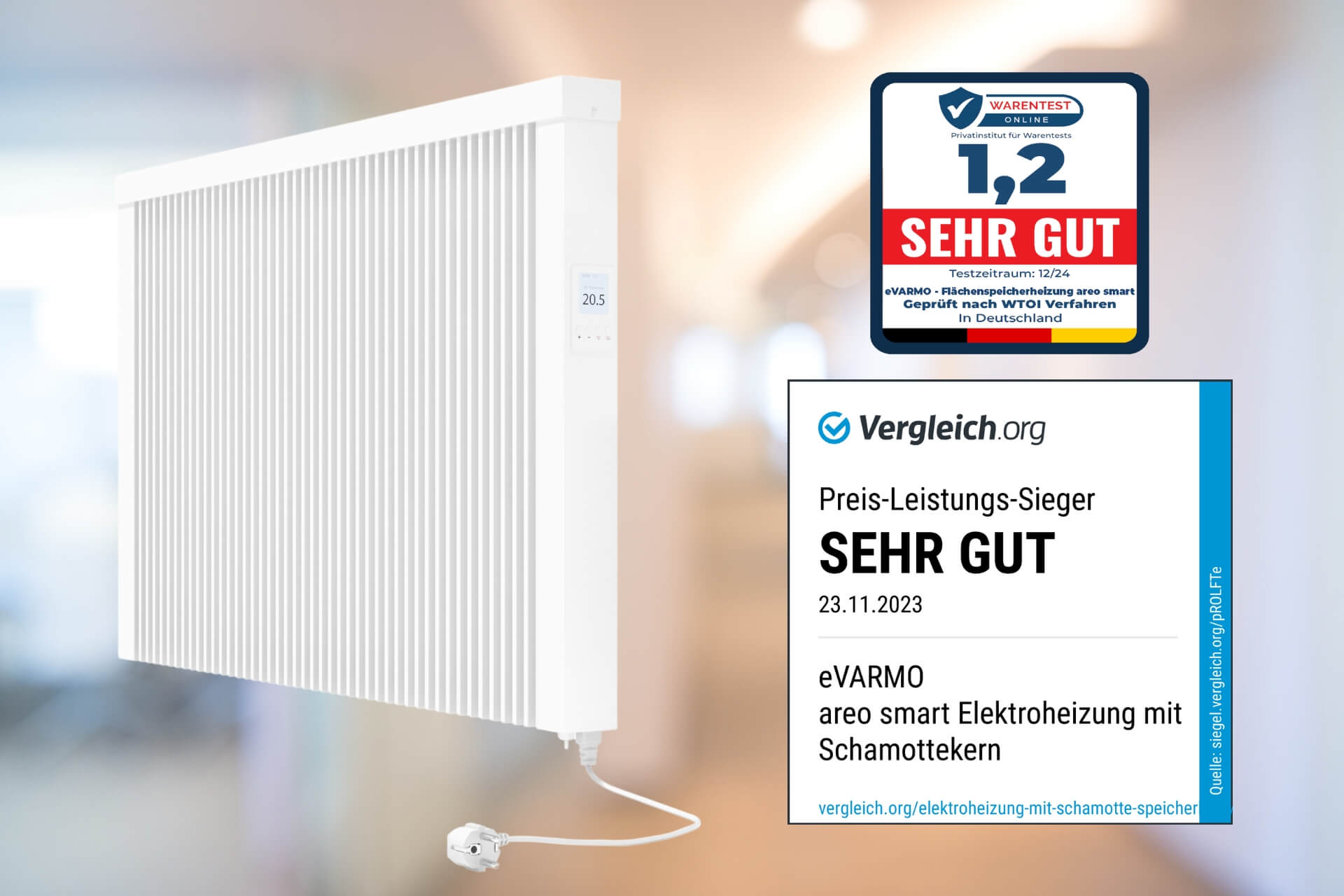 Flächenspeicherheizung areo smart