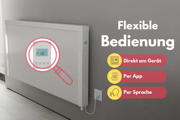 Elektroheizung - Flexible Bedienung