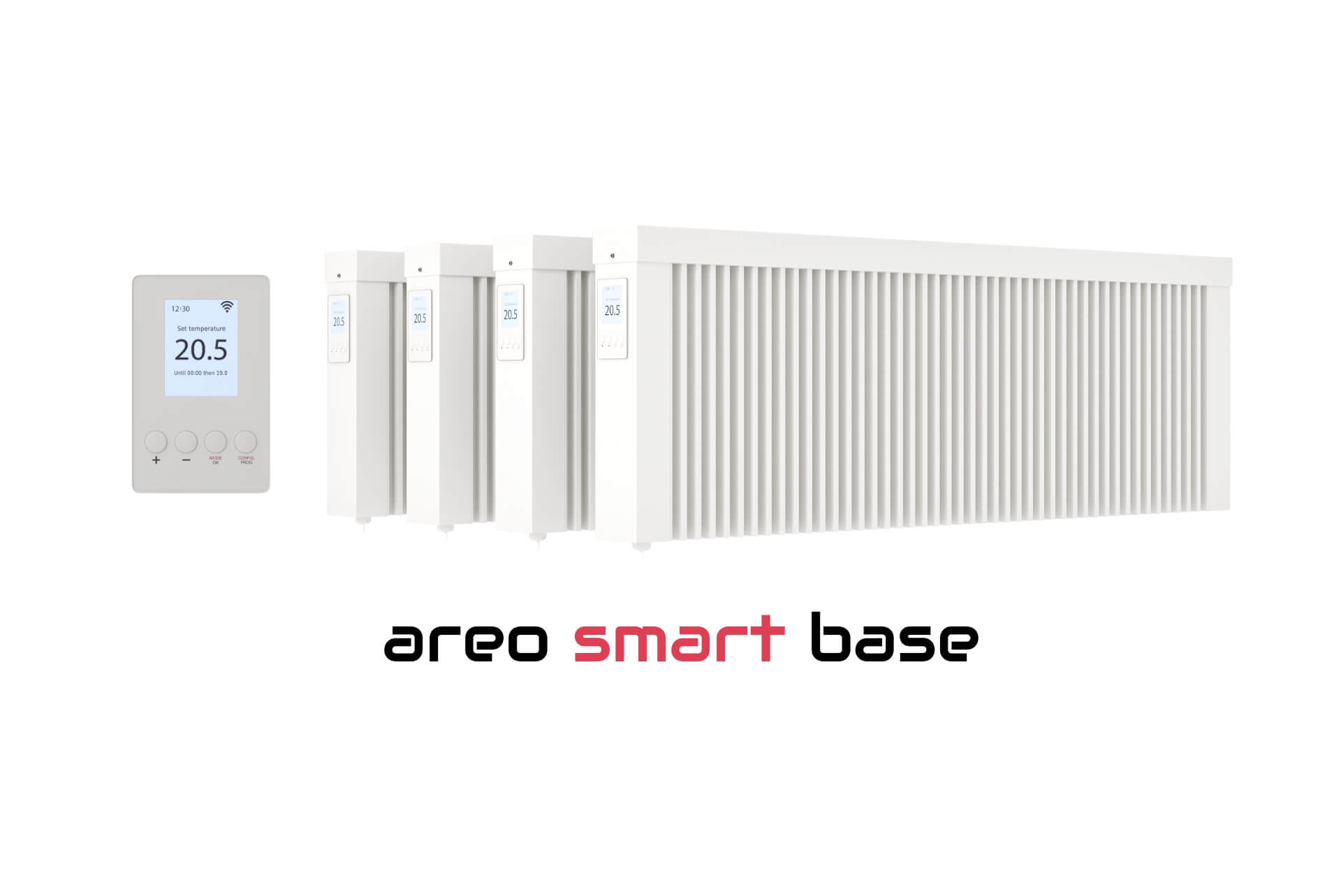 1200 Watt Paketsets niedrige Flächenspeicherheizung "areo smart base" Elektroheizung  1200 Watt Paketsets niedrige Flächenspeicherheizung "areo smart base" Elektroheizung