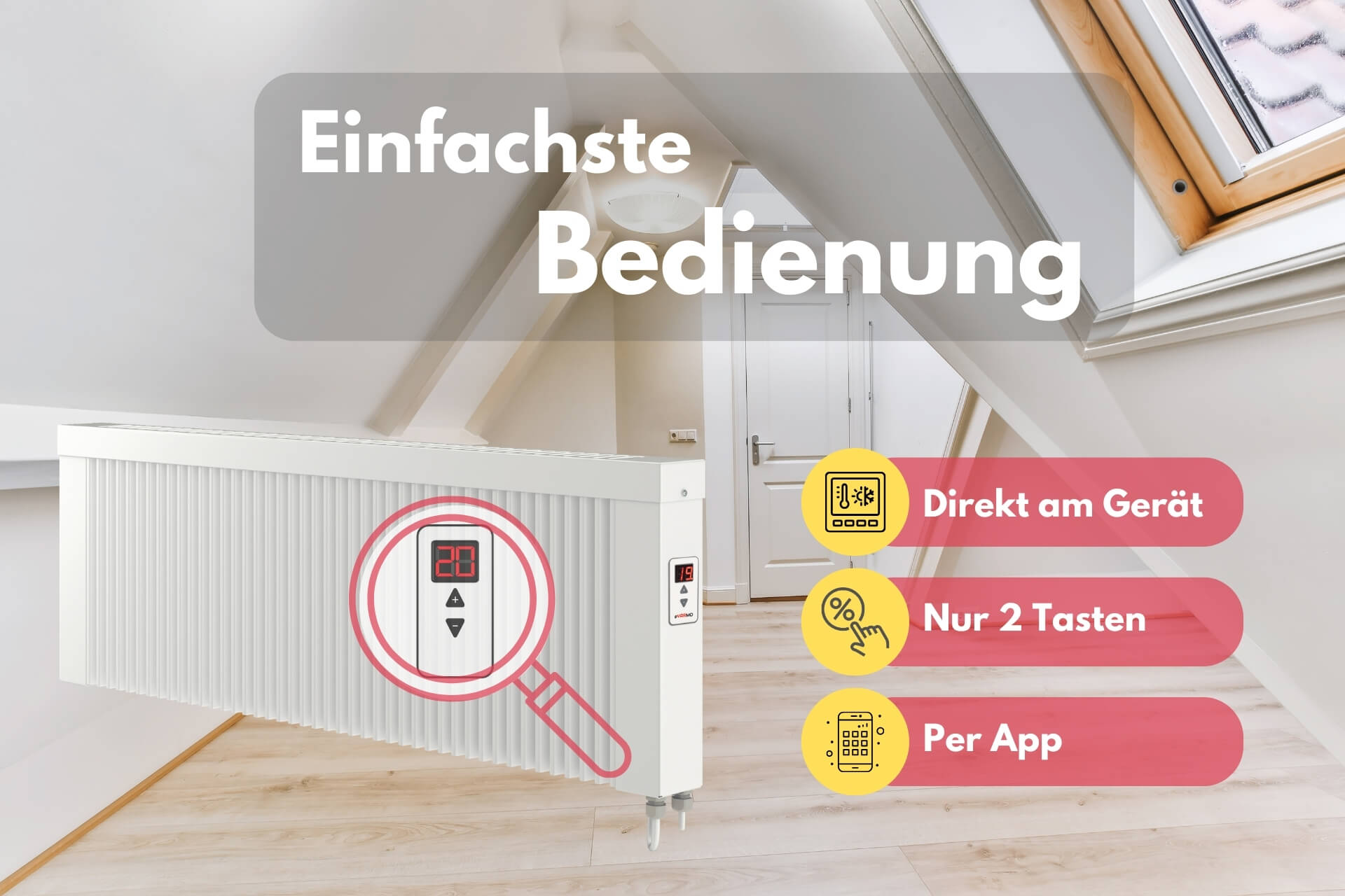 areo direct base 1200W Einfache Bedienung