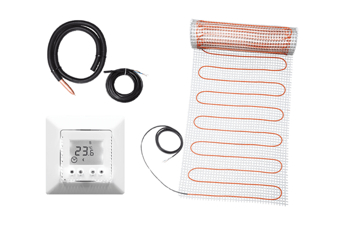 Elektrische Fußbodenheizung: Technotherm Komplettset Elektroheizung