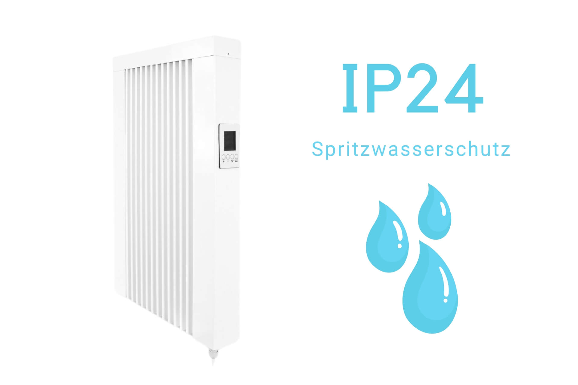 eVARMO Badheizung "areo bano" IP24 Flächenspeicherheizung areo bano 650W