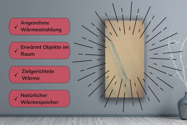 Natursteinheizung eVARMO stono Ruschita Infrarotheizung