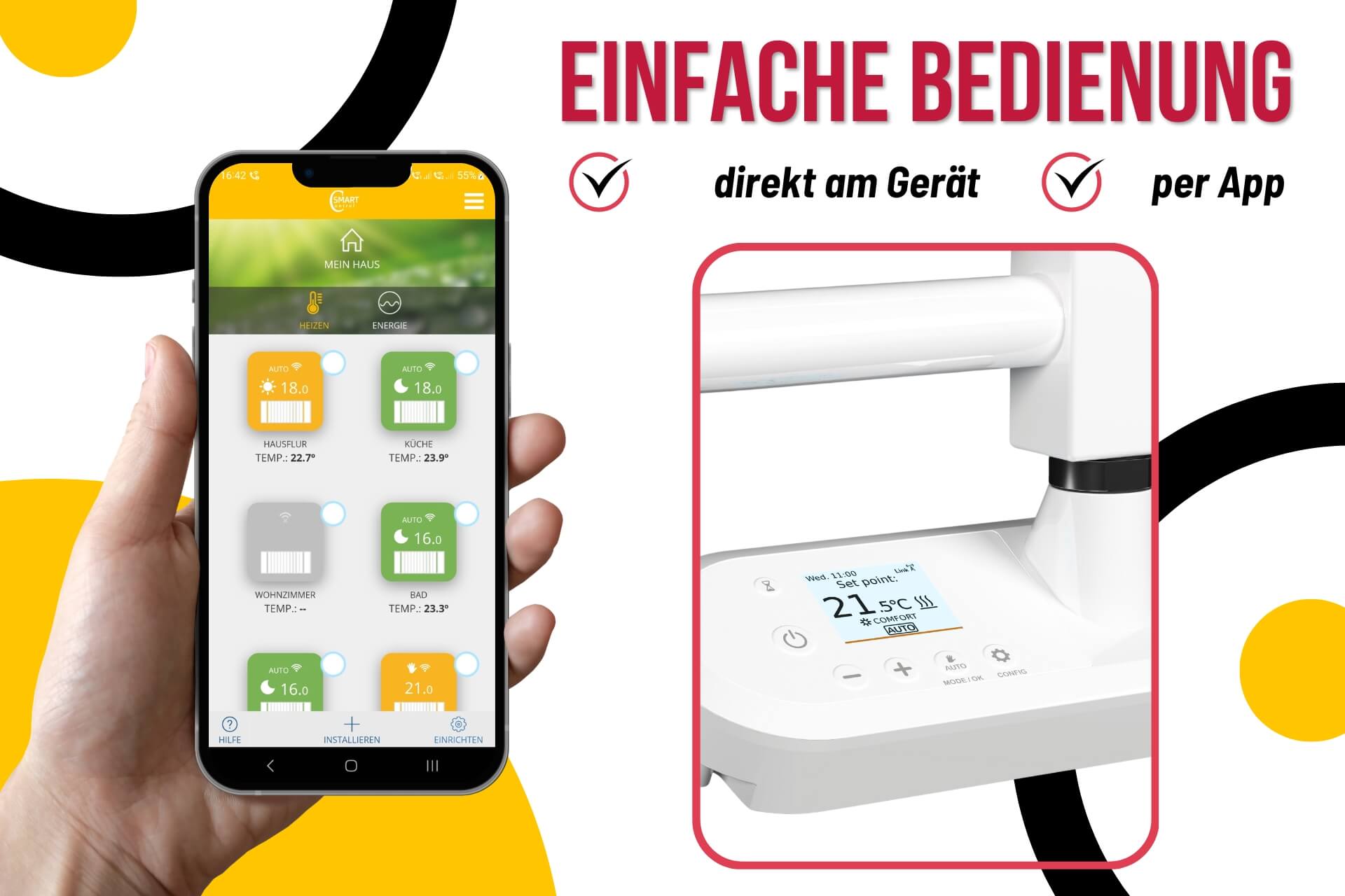 Hatro smart Einfache Bedienung